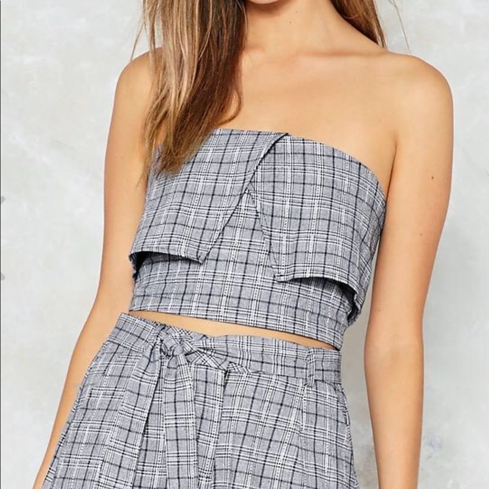 nasty gal bandeau top NWT